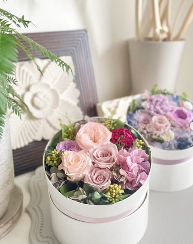 プリザーブドフラワーの写真